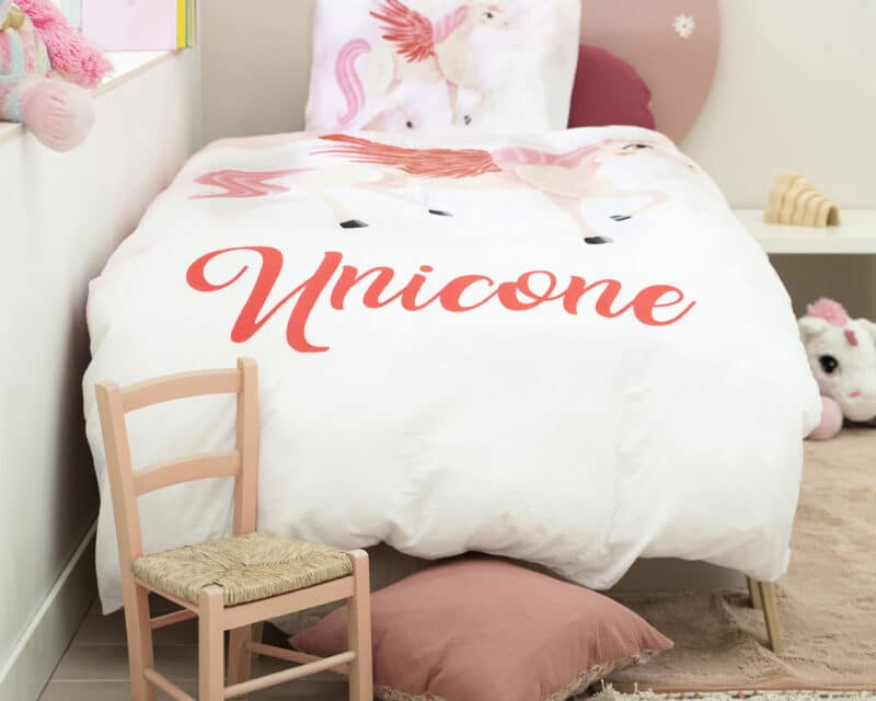 Dekbedovertrek Unicone Roze - Afbeelding 2