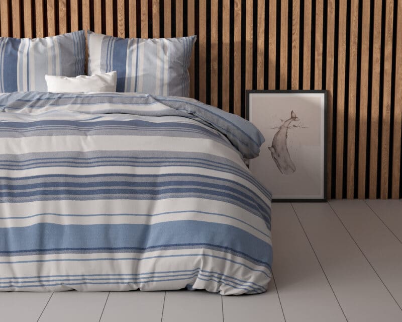 Dekbedovertrek Stripy Blauw - Afbeelding 3