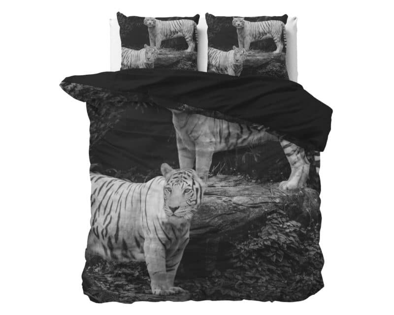 Dekbedovertrek Tigers Grijs