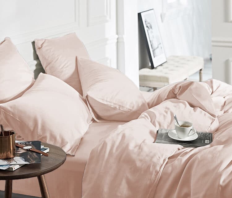 Dekbedovertrek 100% Bamboo Blush Roze - Afbeelding 2