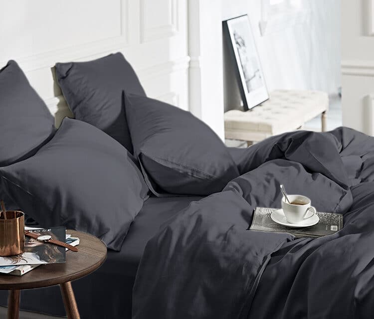 Dekbedovertrek 100% Bamboo Antraciet - Afbeelding 3