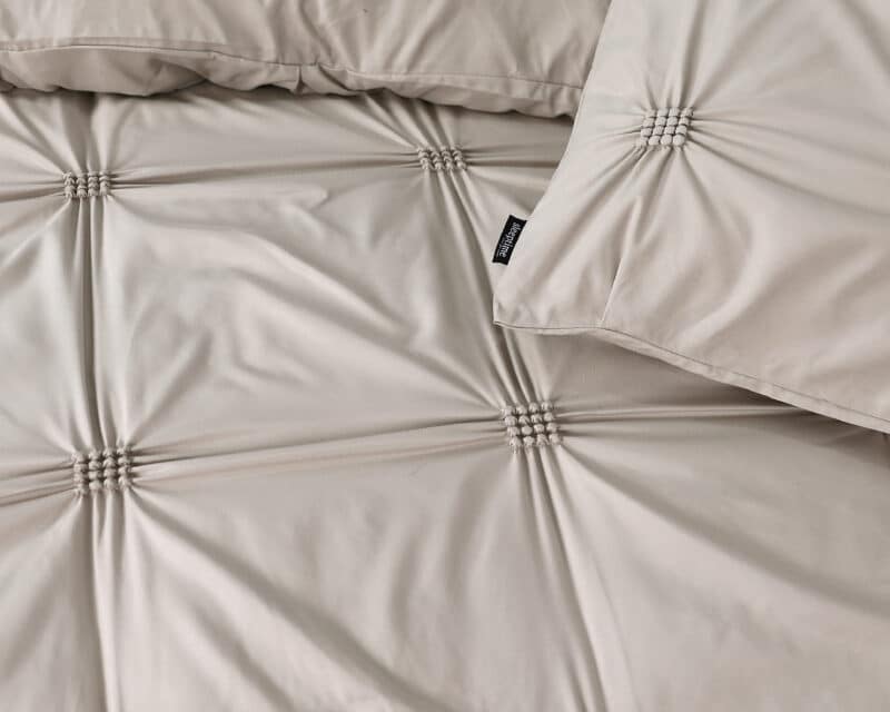 Dekbedovertrek Punch pintuck Taupe - Afbeelding 4