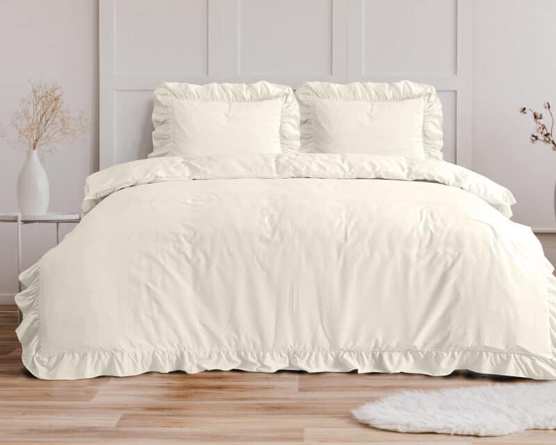 Dekbedovertrek Ruffles Creme - Afbeelding 2