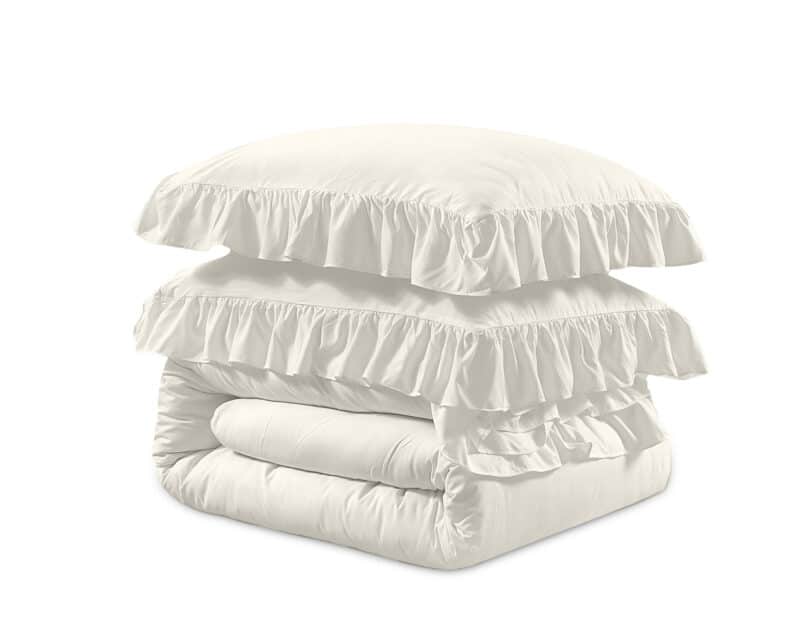 Dekbedovertrek Ruffles Creme - Afbeelding 5