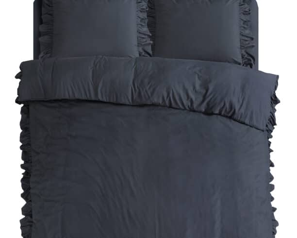 Dekbedovertrek Ruffles Antraciet