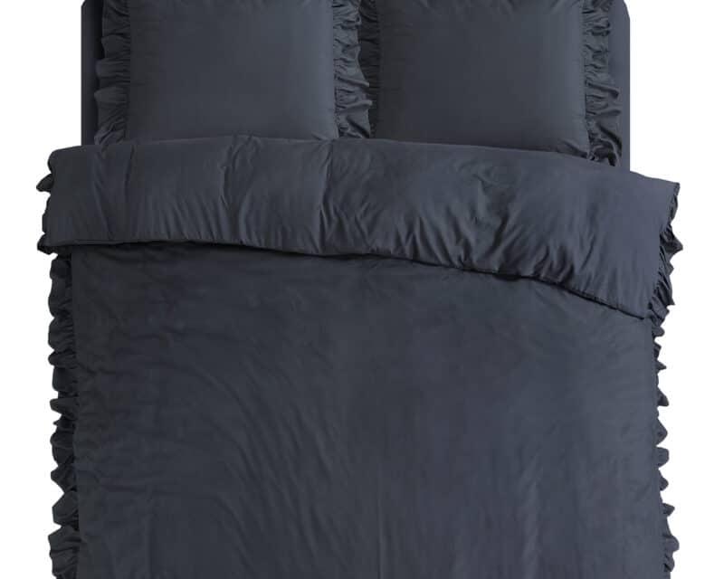 Dekbedovertrek Ruffles Antraciet