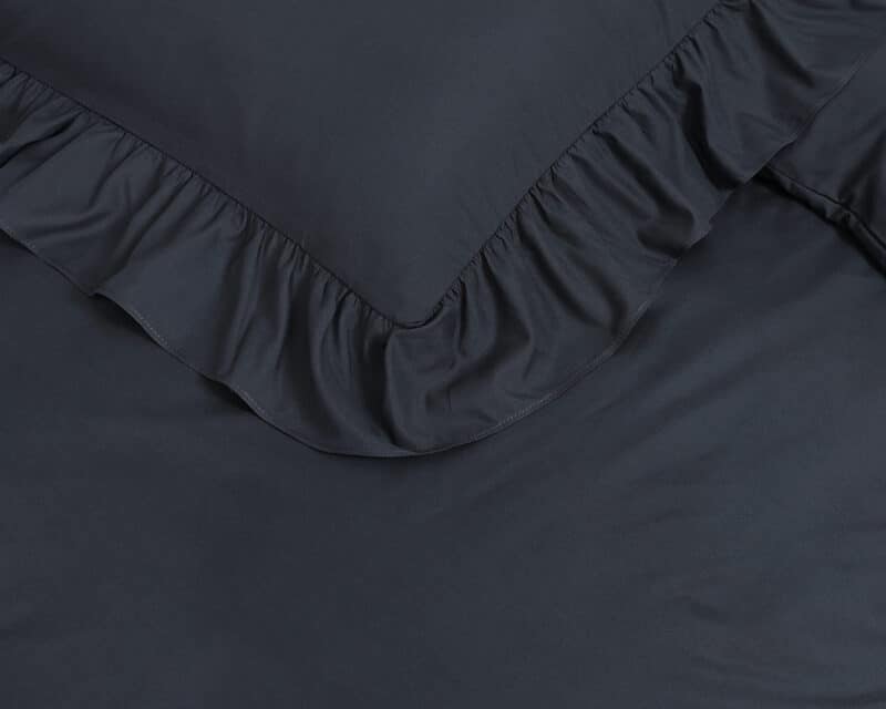 Dekbedovertrek Ruffles Antraciet - Afbeelding 4