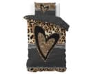 Dekbedovertrek Panther Love Heart Bruin