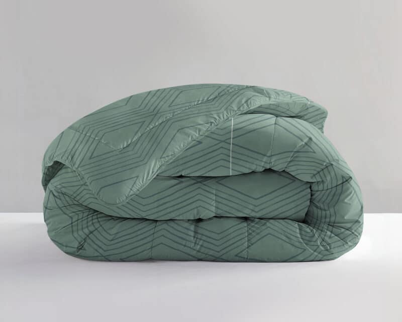 All-in one Lazy dekbed Dorian Groen Met Kussenslopen - Afbeelding 2