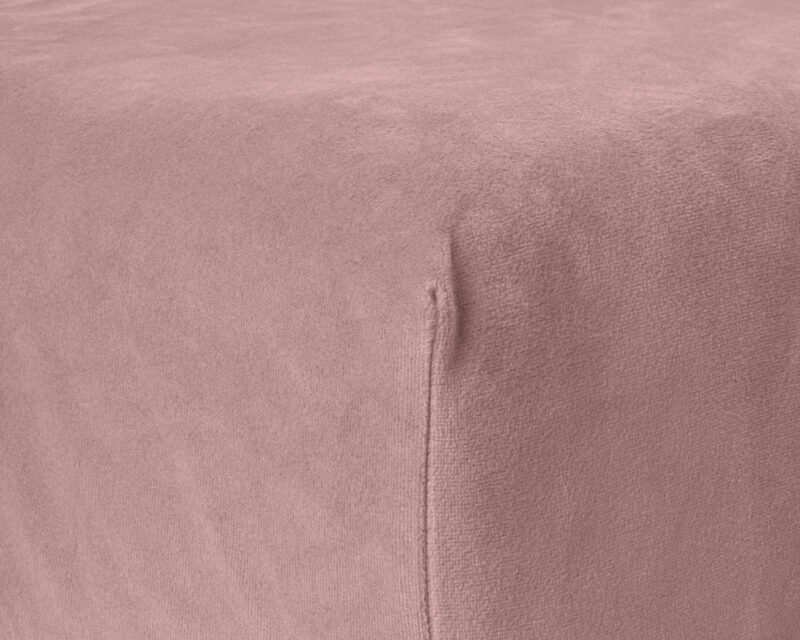 Velvet hoeslaken Oud Roze - Afbeelding 5