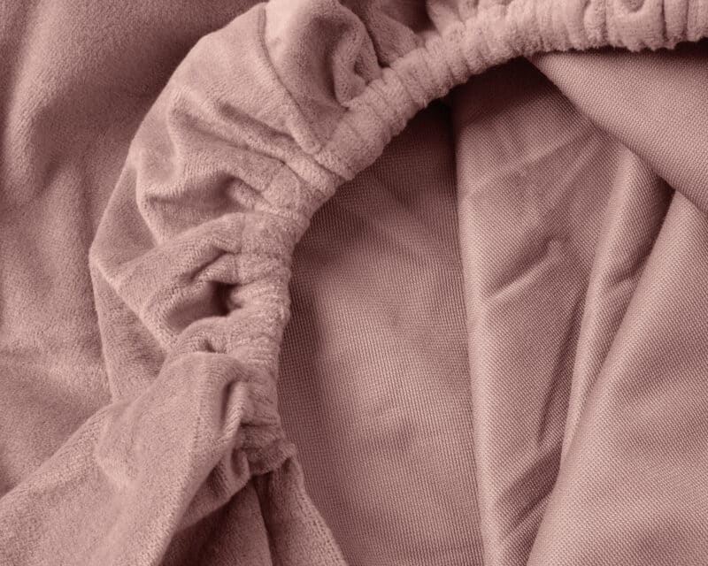 Velvet hoeslaken Oud Roze - Afbeelding 8