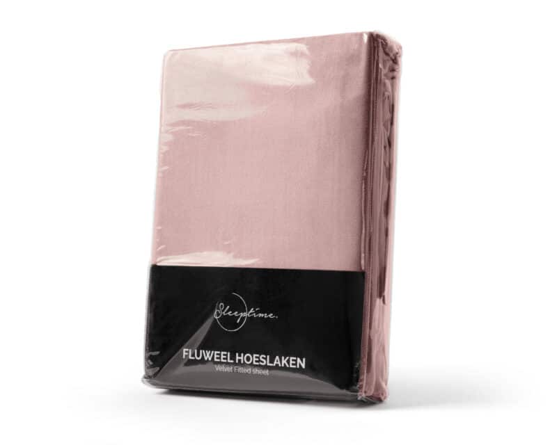 Velvet hoeslaken Oud Roze - Afbeelding 10