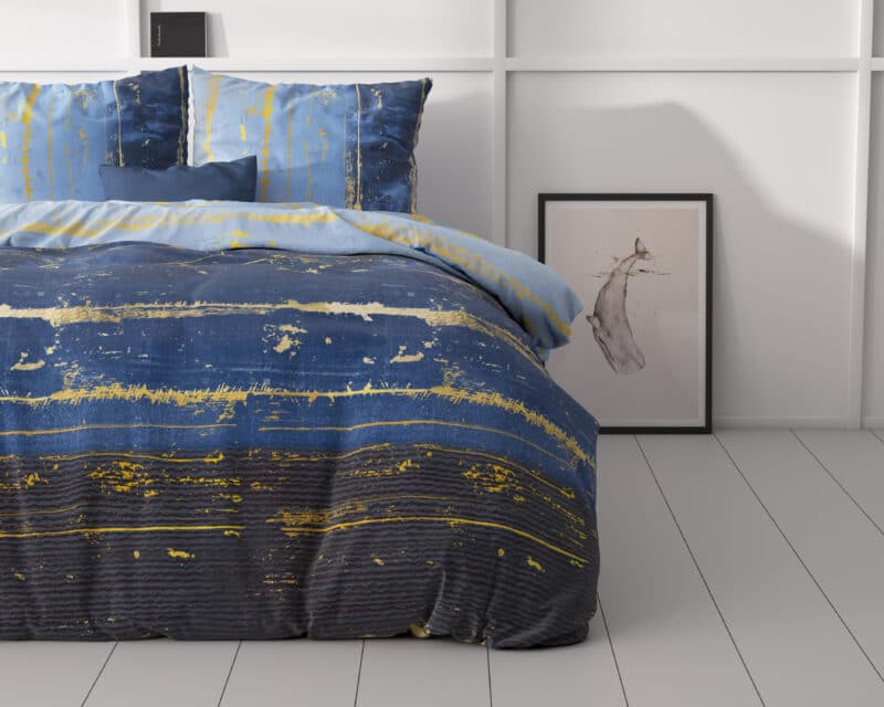 Dekbedovertrek Scratchy Blauw - Afbeelding 2