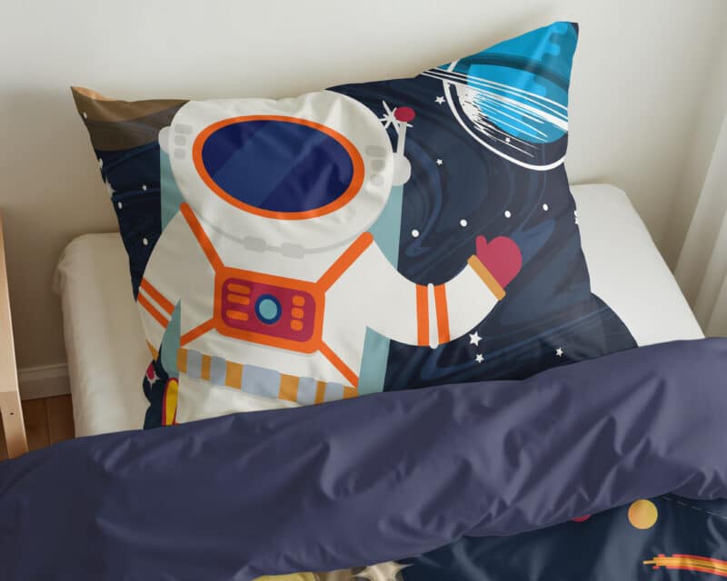 Dekbedovertrek Space man 2 Blauw - Afbeelding 4