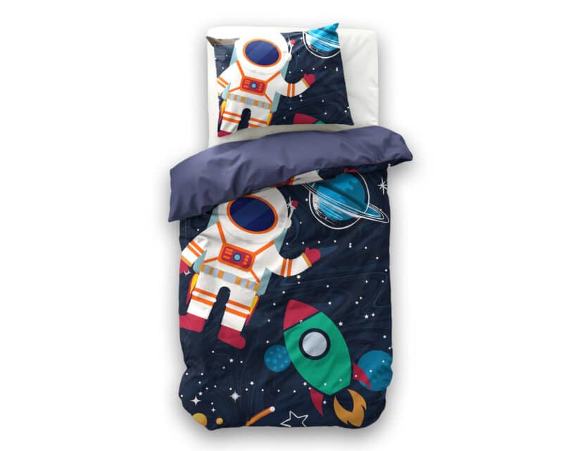 Dekbedovertrek Space man 2 Blauw