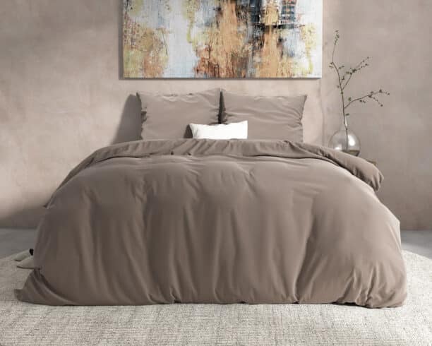 Dekbedovertrek Flanel Mendez Taupe
