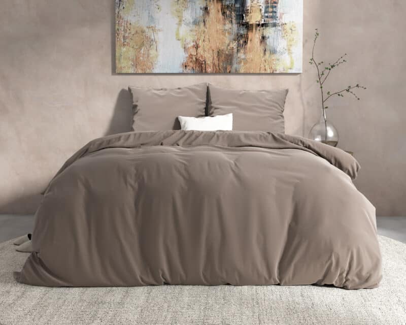 Dekbedovertrek Flanel Mendez Taupe