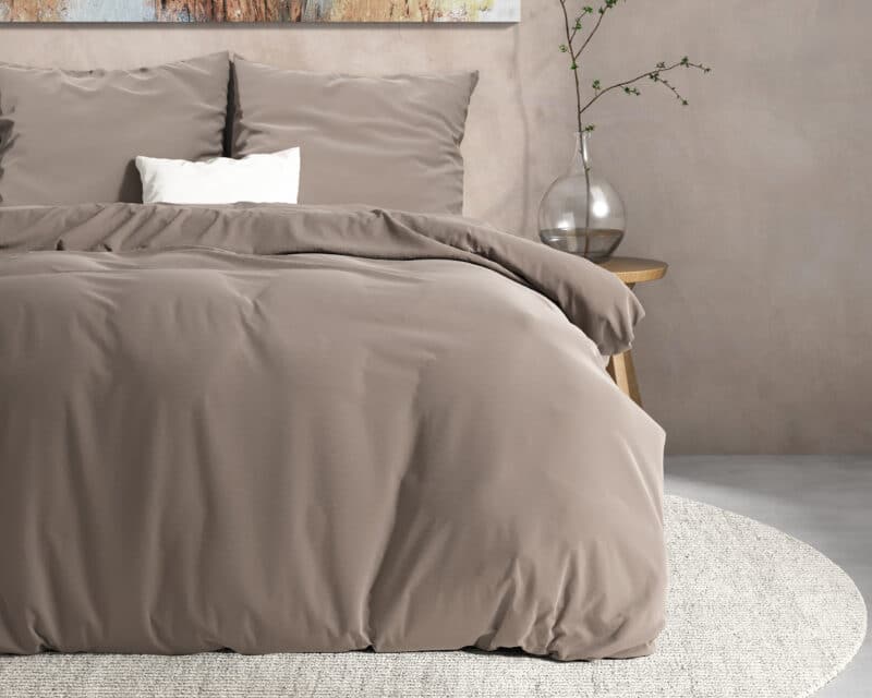 Dekbedovertrek Flanel Mendez Taupe - Afbeelding 3
