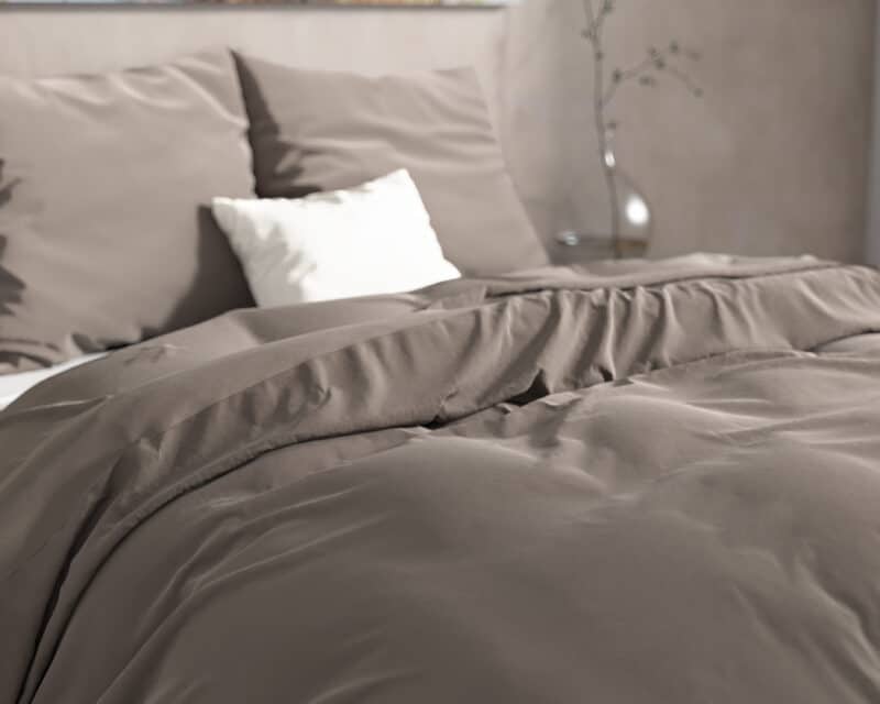 Dekbedovertrek Flanel Mendez Taupe - Afbeelding 4