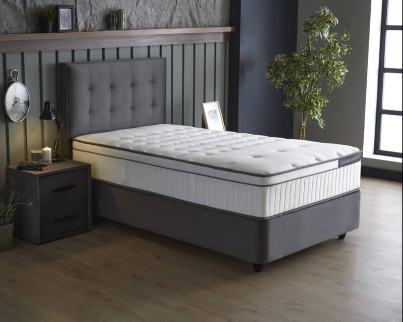 Eenpersoons boxspring met opbergruimte Modebedd