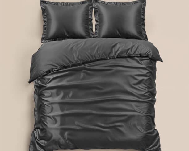 Dekbedovertrek Glossy Antraciet