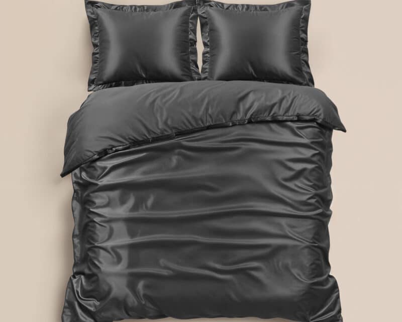 Dekbedovertrek Glossy Antraciet