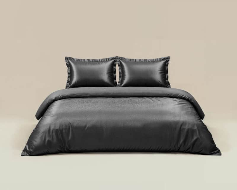 Dekbedovertrek Glossy Antraciet - Afbeelding 6