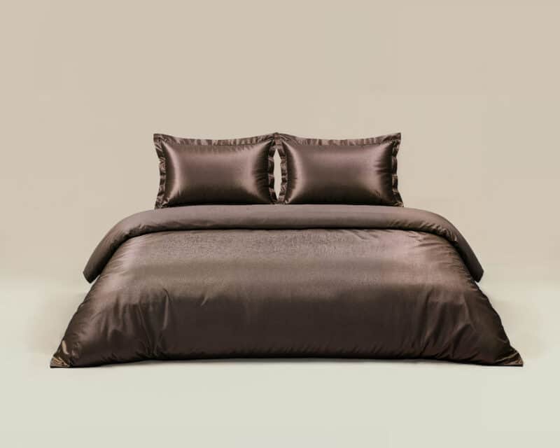 Dekbedovertrek Glossy Bruin - Afbeelding 6
