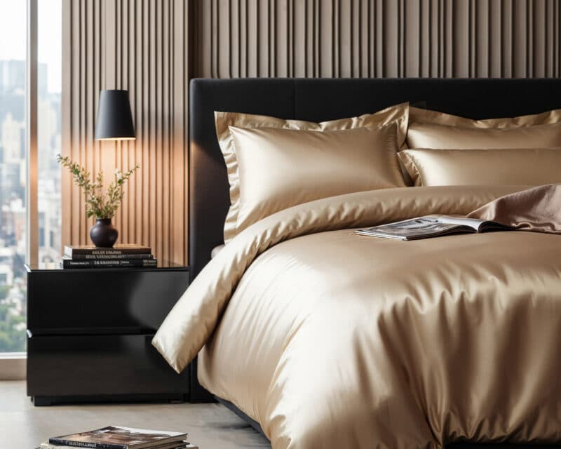 Dekbedovertrek Glossy Taupe - Afbeelding 2