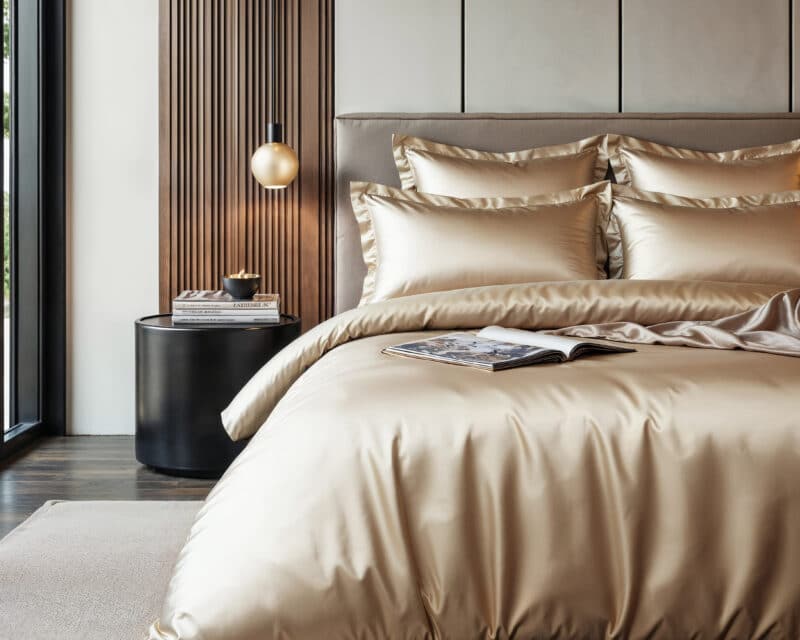 Dekbedovertrek Glossy Taupe - Afbeelding 3