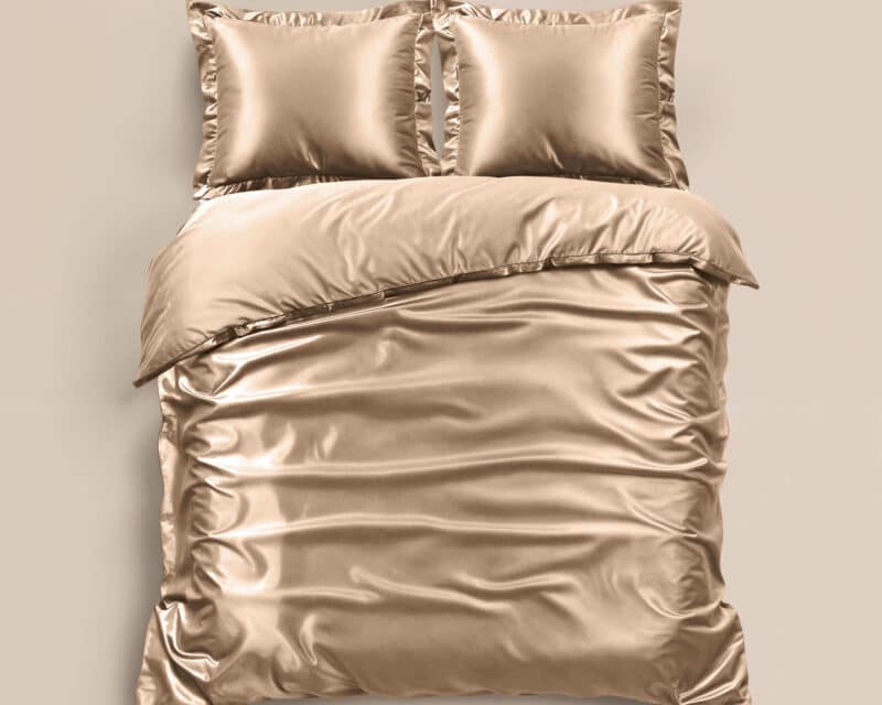 Dekbedovertrek Glossy Taupe
