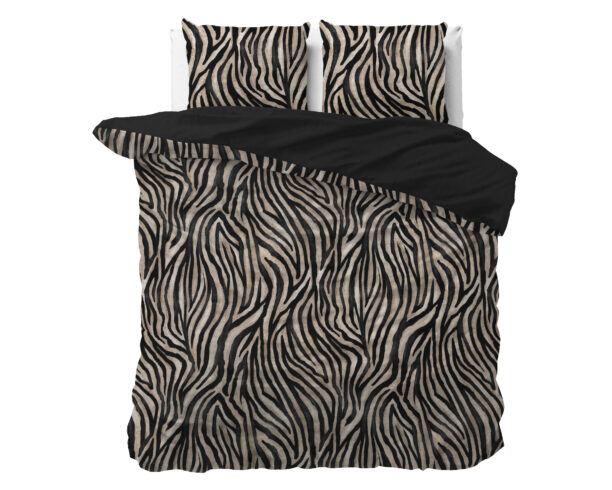 Dekbedovertrek Zebra icon Zwart