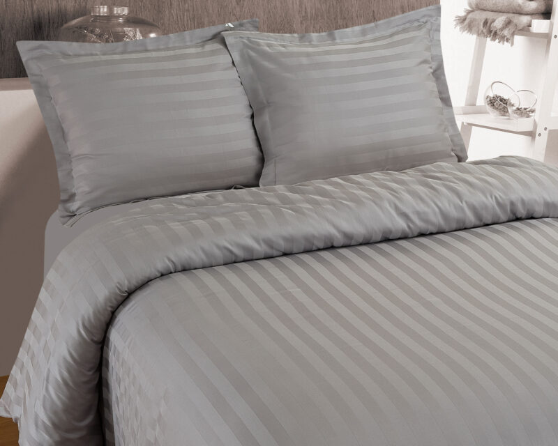 Dekbedovertrek Hotel Stripe Grijs