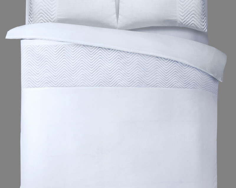 Dekbedovertrek Velvet Crossline Wit - Afbeelding 2