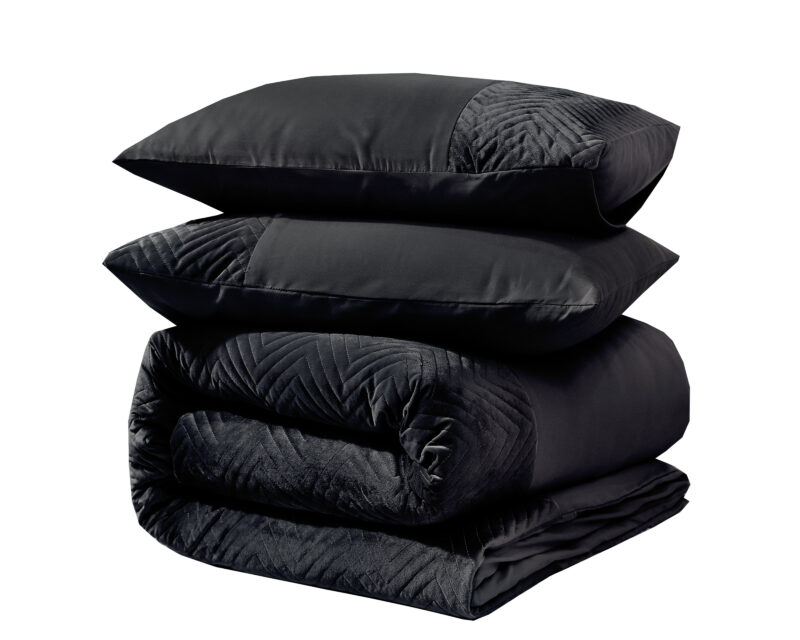 Dekbedovertrek Velvet Crossline Zwart - Afbeelding 5