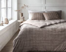Dekbedovertrek Faux Fur Check Taupe - Afbeelding 2