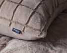 Dekbedovertrek Faux Fur Check Taupe - Afbeelding 4