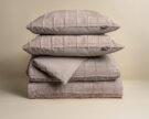 Dekbedovertrek Faux Fur Check Taupe - Afbeelding 6