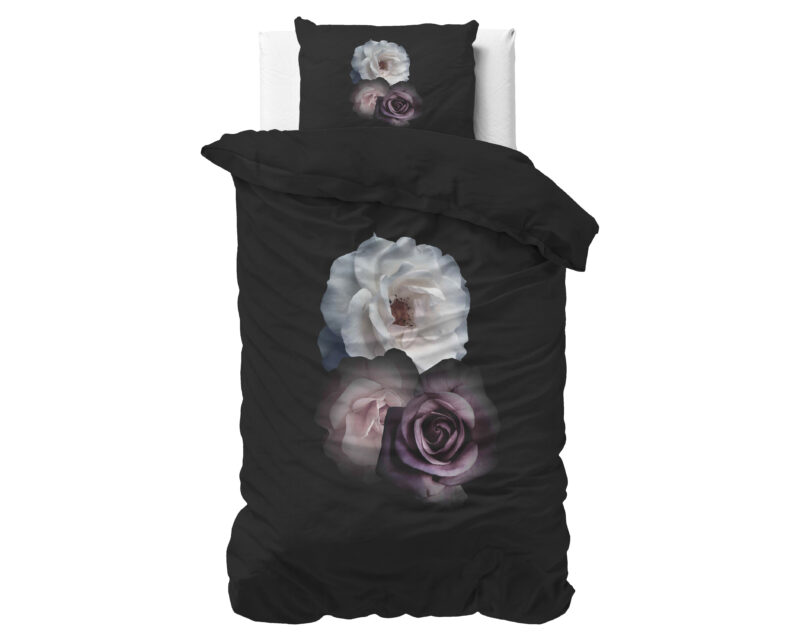 Dekbedovertrek Deep Flowers Zwart - Afbeelding 6