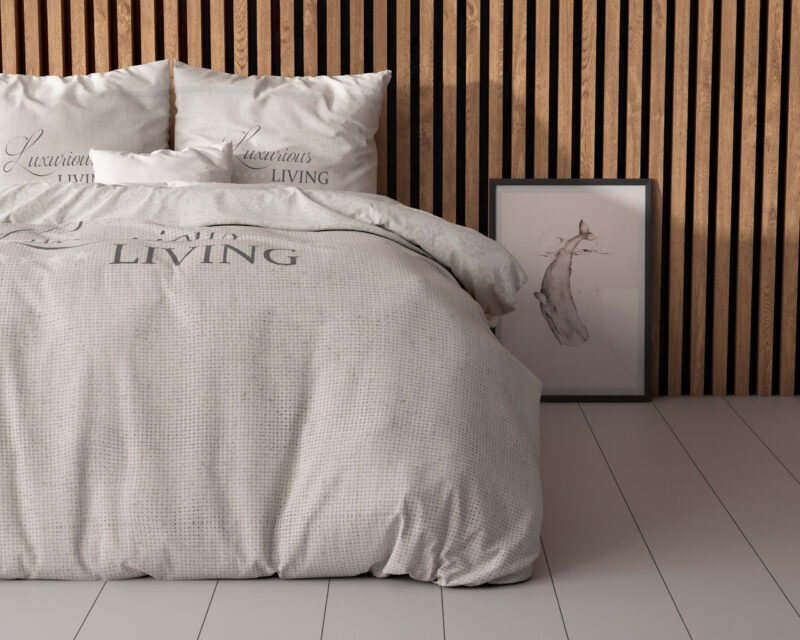 Dekbedovertrek Luxurious Living Zand - Afbeelding 2