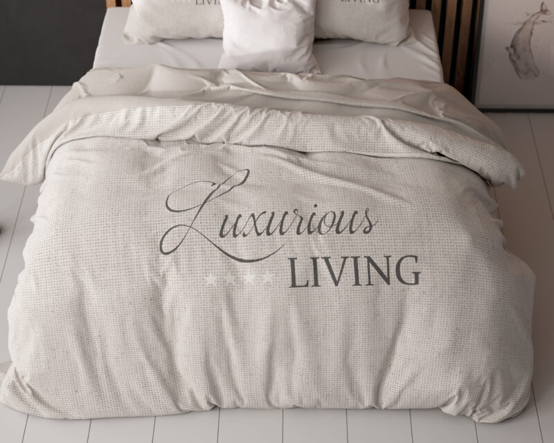 Dekbedovertrek Luxurious Living Zand - Afbeelding 4