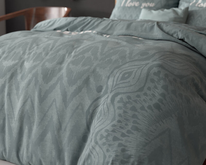 Dekbedovertrek I Love Bed Groen - Afbeelding 3
