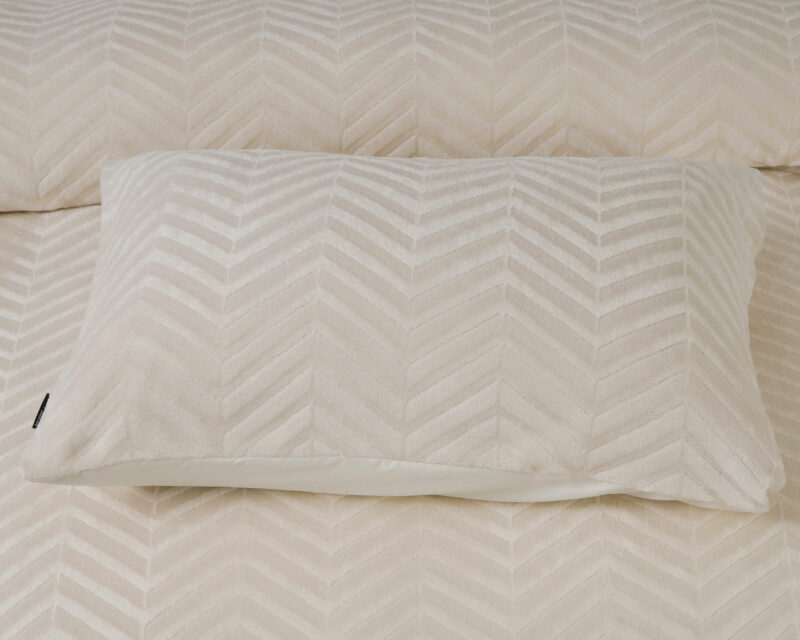 Dekbedovertrek Chevron Teddy Créme - Afbeelding 3