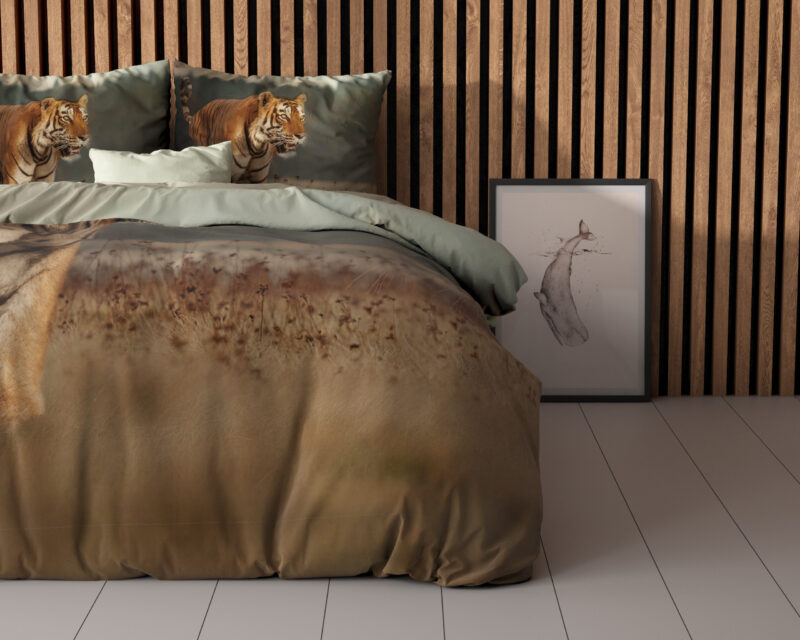 Dekbedovertrek Nature Tiger Taupe - Afbeelding 2