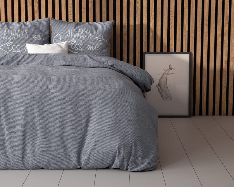 Dekbedovertrek Kiss Me Blauw - Afbeelding 2