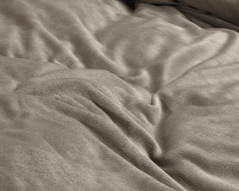 Velvet Uni Dekbedovertrek Taupe/Grijs - Afbeelding 6
