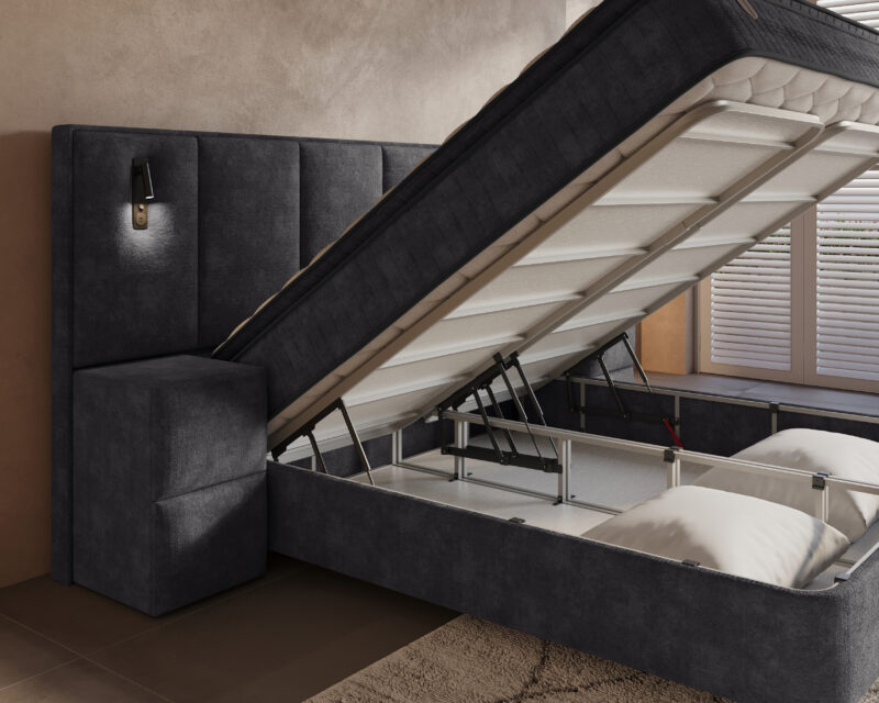 Boxspring met opbergruimte Cresta XL incl. 2 nachtkastjes - Afbeelding 8