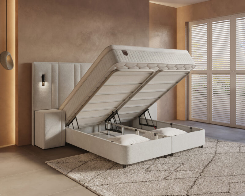 Boxspring met opbergruimte Royale XL incl. 2 nachtkastjes - Afbeelding 4