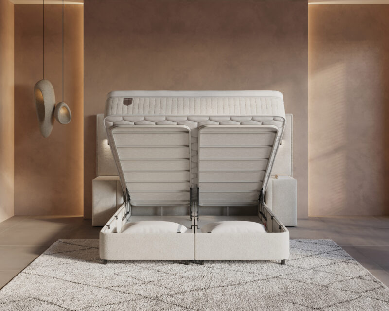 Boxspring met opbergruimte Royale XL incl. 2 nachtkastjes - Afbeelding 6