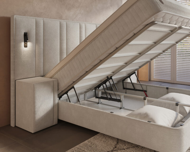 Boxspring met opbergruimte Royale XL incl. 2 nachtkastjes - Afbeelding 7